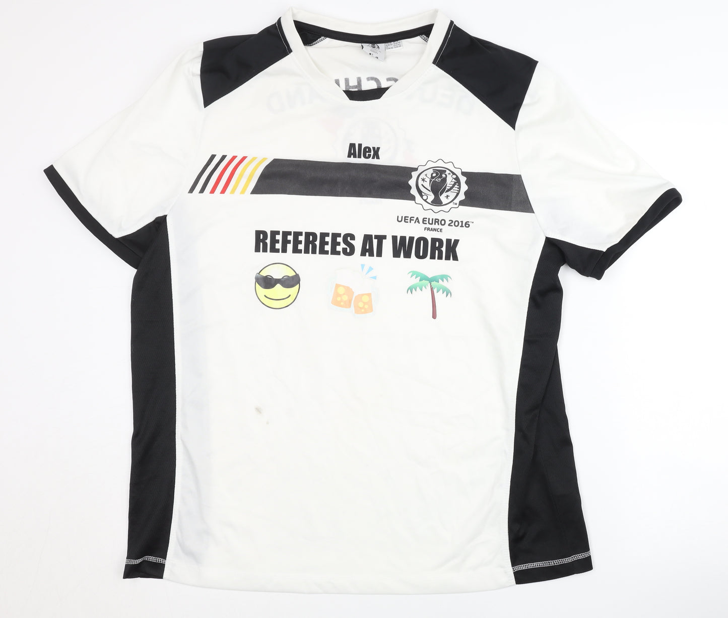 UEFA Euro 2016 Men's Football Jersey XL, White/Black