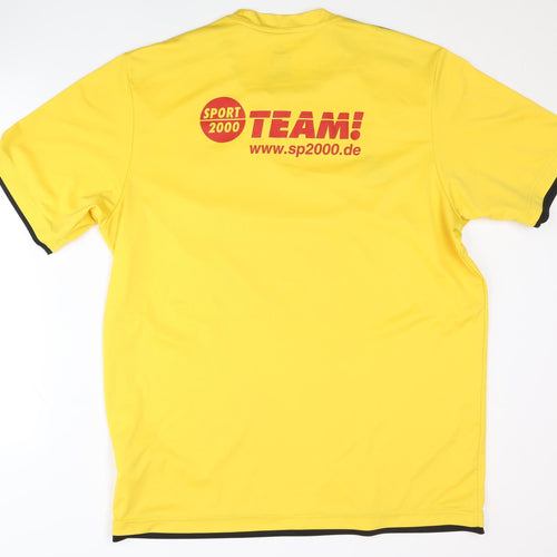 Adidas Mens Yellow XL Football Jersey T-Shirt