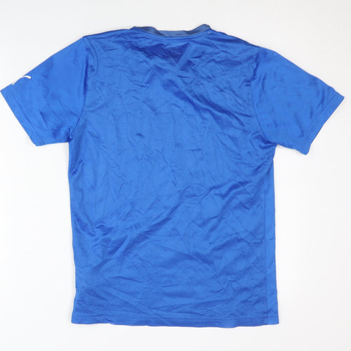 Puma Men's Blue Jersey T-Shirt Size S - Gym & Training