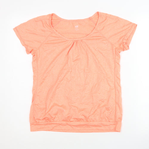 H&M Sport Women’s Orange T-Shirt Size 12