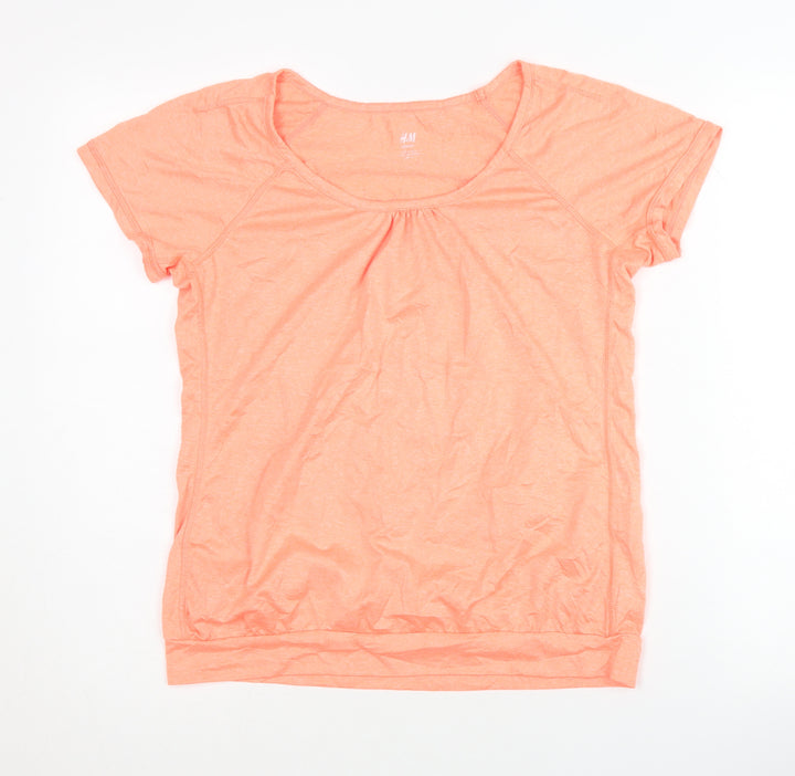 H&M Sport Women’s Orange T-Shirt Size 12