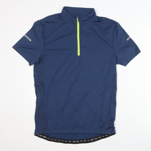 Crivit Men's Blue Cycling Tee M Athletic Quick Dry