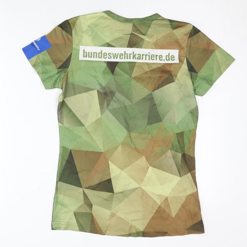 Peppex Sports Unisex Green Camouflage T-Shirt S