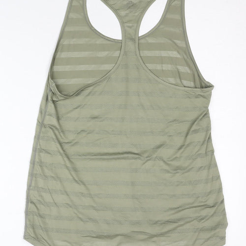 H&M Women Green Racerback Tank Top M