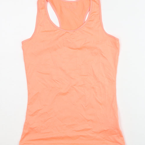 Women's Orange Racerback Tank Top, Sleeveless Activewear