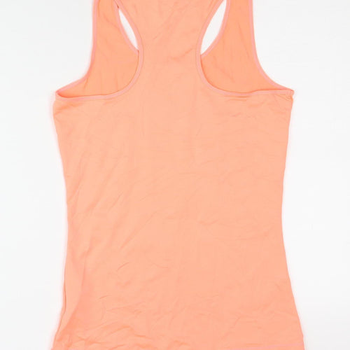 Women's Orange Racerback Tank Top, Sleeveless Activewear