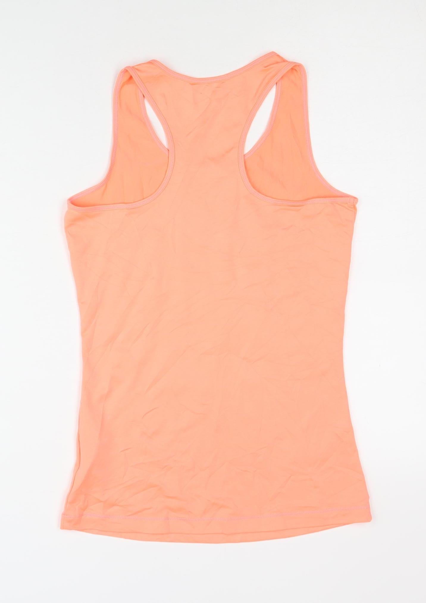 Women's Orange Racerback Tank Top, Sleeveless Activewear