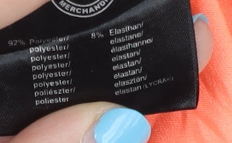 Women's Orange Racerback Tank Top, Sleeveless Activewear