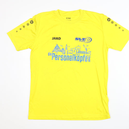 JAKO Boys Yellow Football Jersey T-Shirt, Size 14 Years
