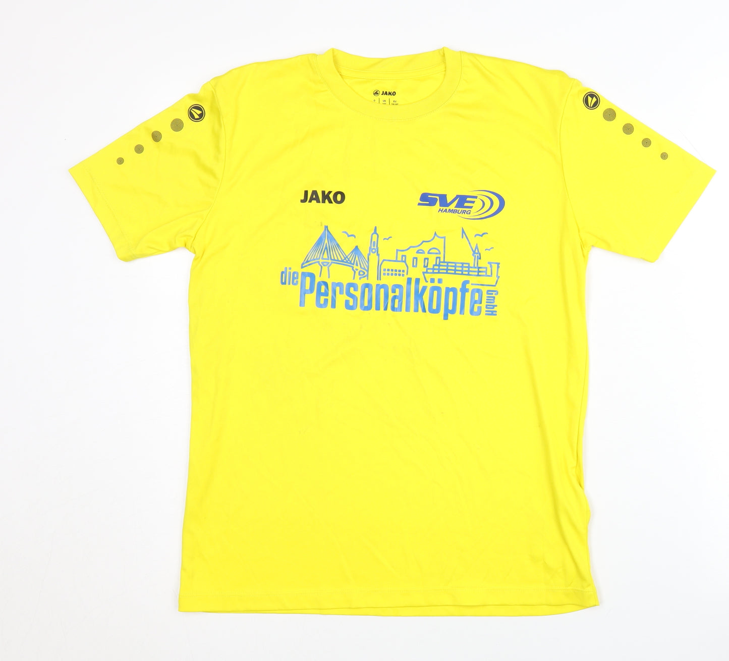 JAKO Boys Yellow Football Jersey T-Shirt, Size 14 Years