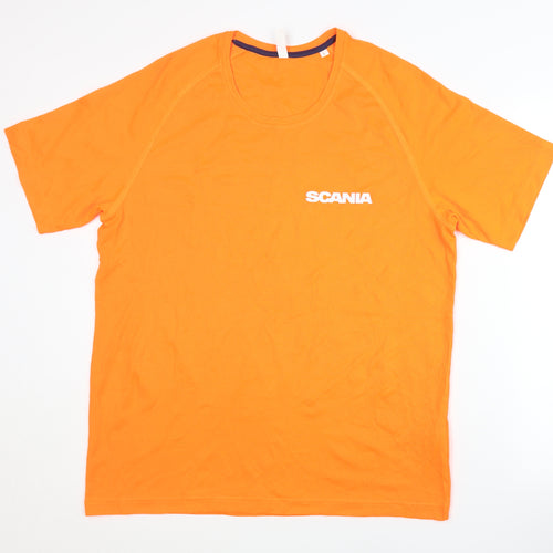 Proact Men's Orange T-Shirt, Large, Short Sleeve