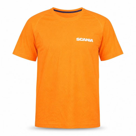 Front view of Proact Men's Orange T-Shirt, Large, Short Sleeve