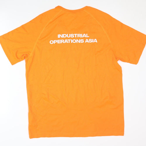 Proact Men's Orange T-Shirt, Large, Short Sleeve