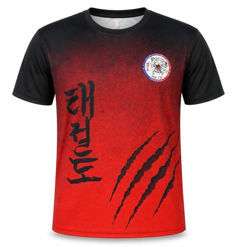 Sublim Art Men's Red Black Graphic Print Jersey T-Shirt