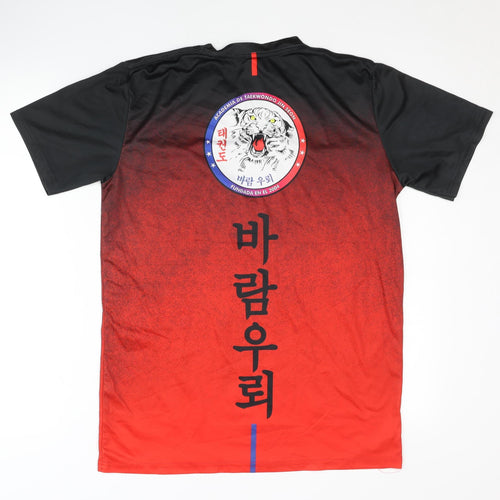 Sublim Art Men's Red Black Graphic Print Jersey T-Shirt
