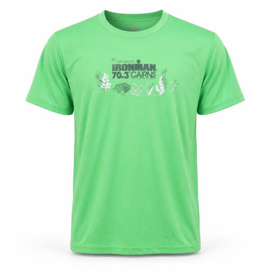 Front view of View Sport Men's Green Medium T-Shirt for Running