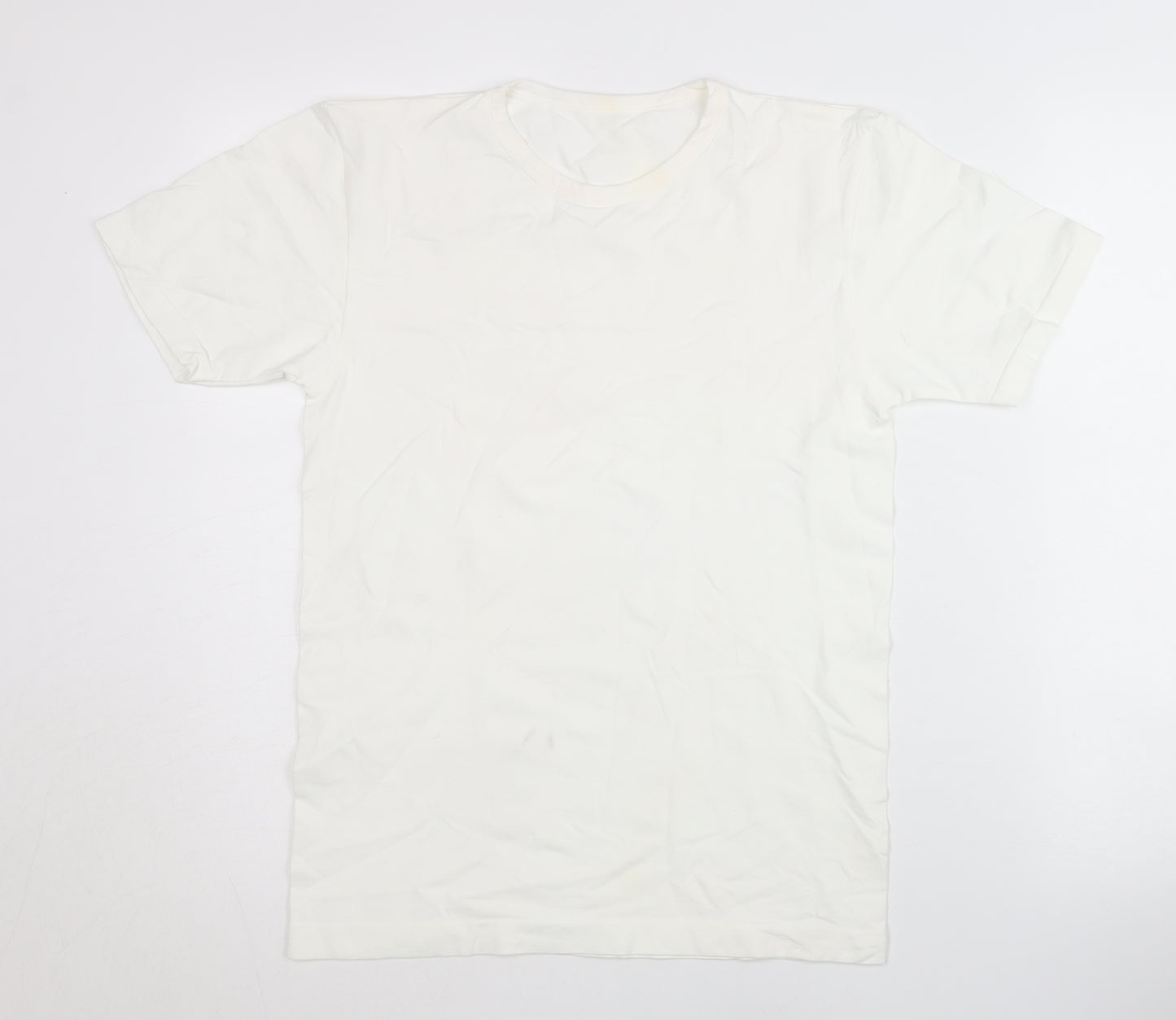 LIVERGY Men's White L Basic T-Shirt, Activewear Essential