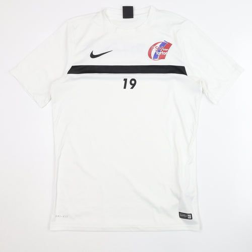Nike Men's White Football Jersey T-Shirt M