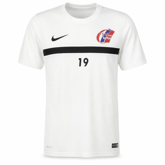 Front view of Nike Men's White Football Jersey T-Shirt M