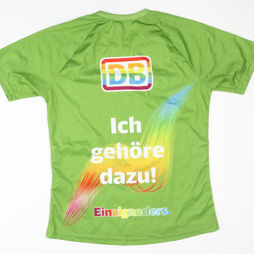 Berlin Unisex Green Graphic T-Shirt, Short Sleeve, Medium