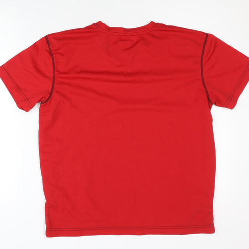 Blue Wear Men's Red T-Shirt, Size L, Basic Style