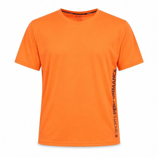 Front view of Crivit Men's Orange Sports T-Shirt S