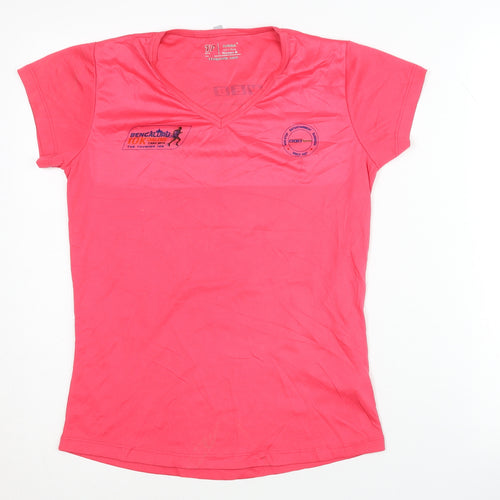 T10 Sports Women's Pink Running T-Shirt, Medium