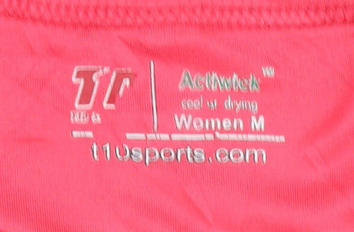 T10 Sports Women's Pink Running T-Shirt, Medium