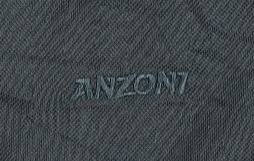 ANZON7 Unisex Black Polo Shirt, Regular Fit, Lightweight