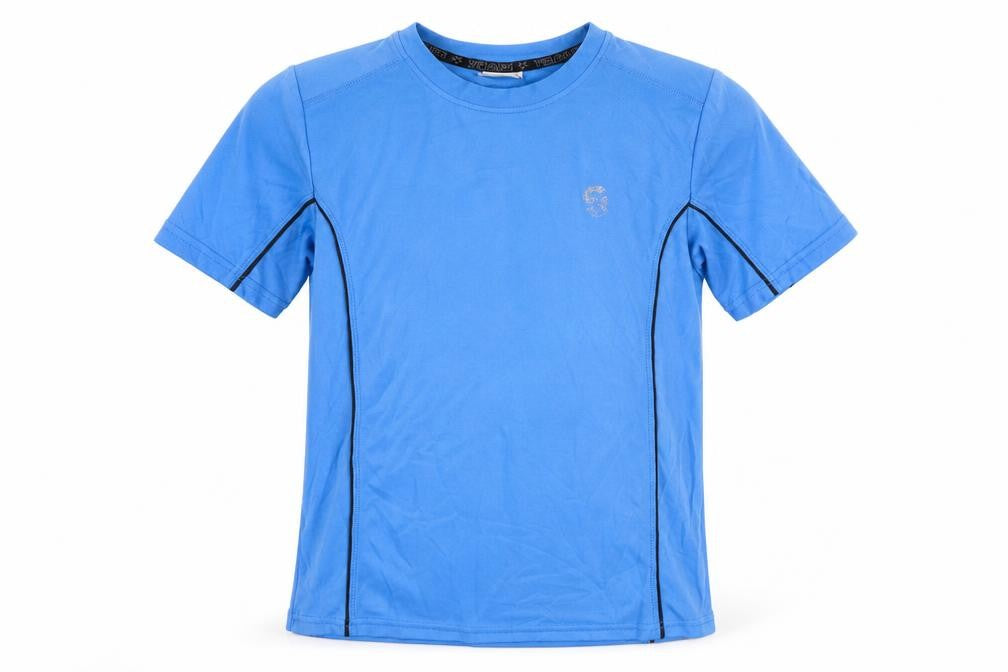 Pocopiano Boys Blue Crew Neck T-Shirt Size 12 Years
