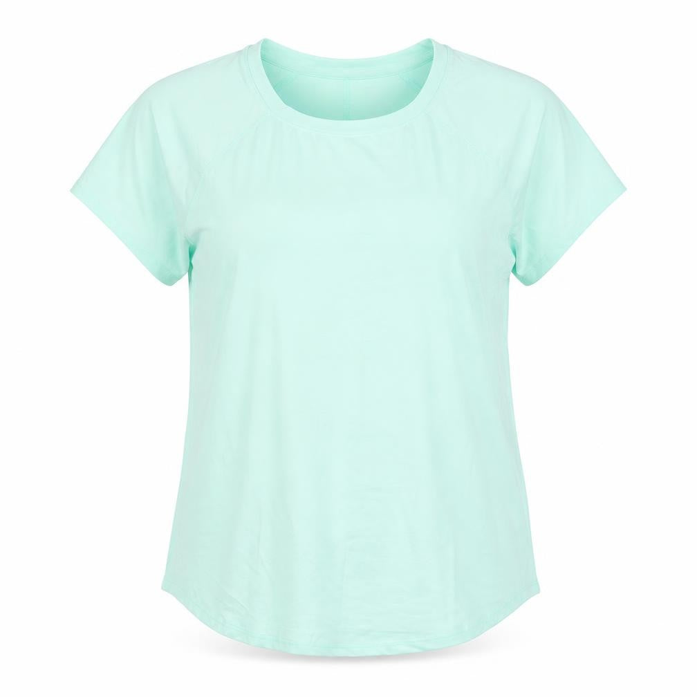 Front view of All in Motion Women's Green T-Shirt, size L, Activewear