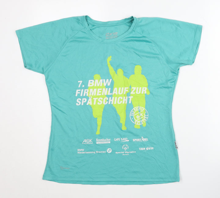 Cana Sports Women Blue T-Shirt Size 10