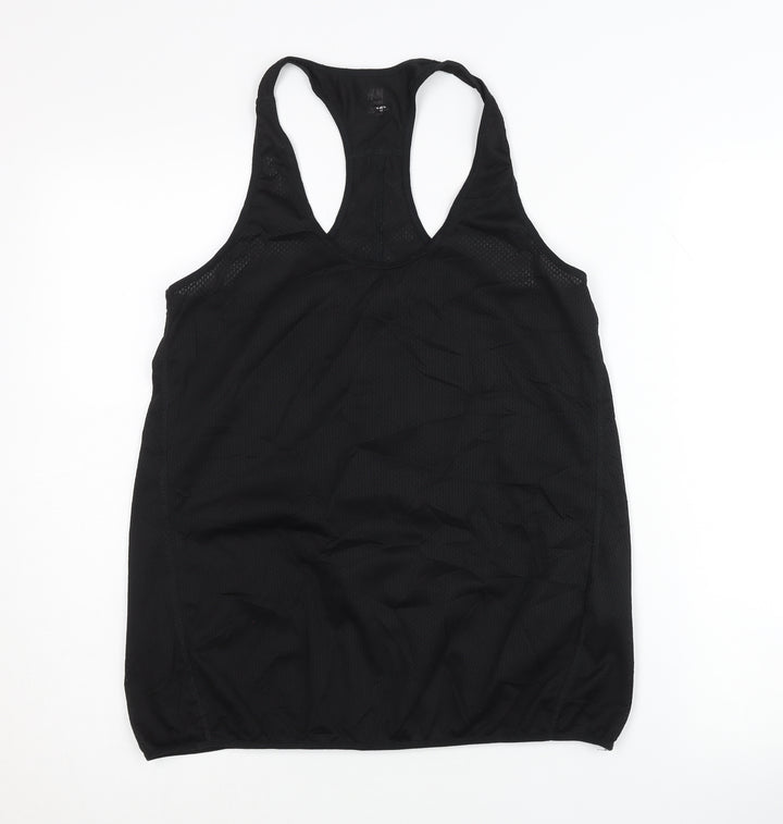 H&M Women's Black Tank Top for Gym, Size M