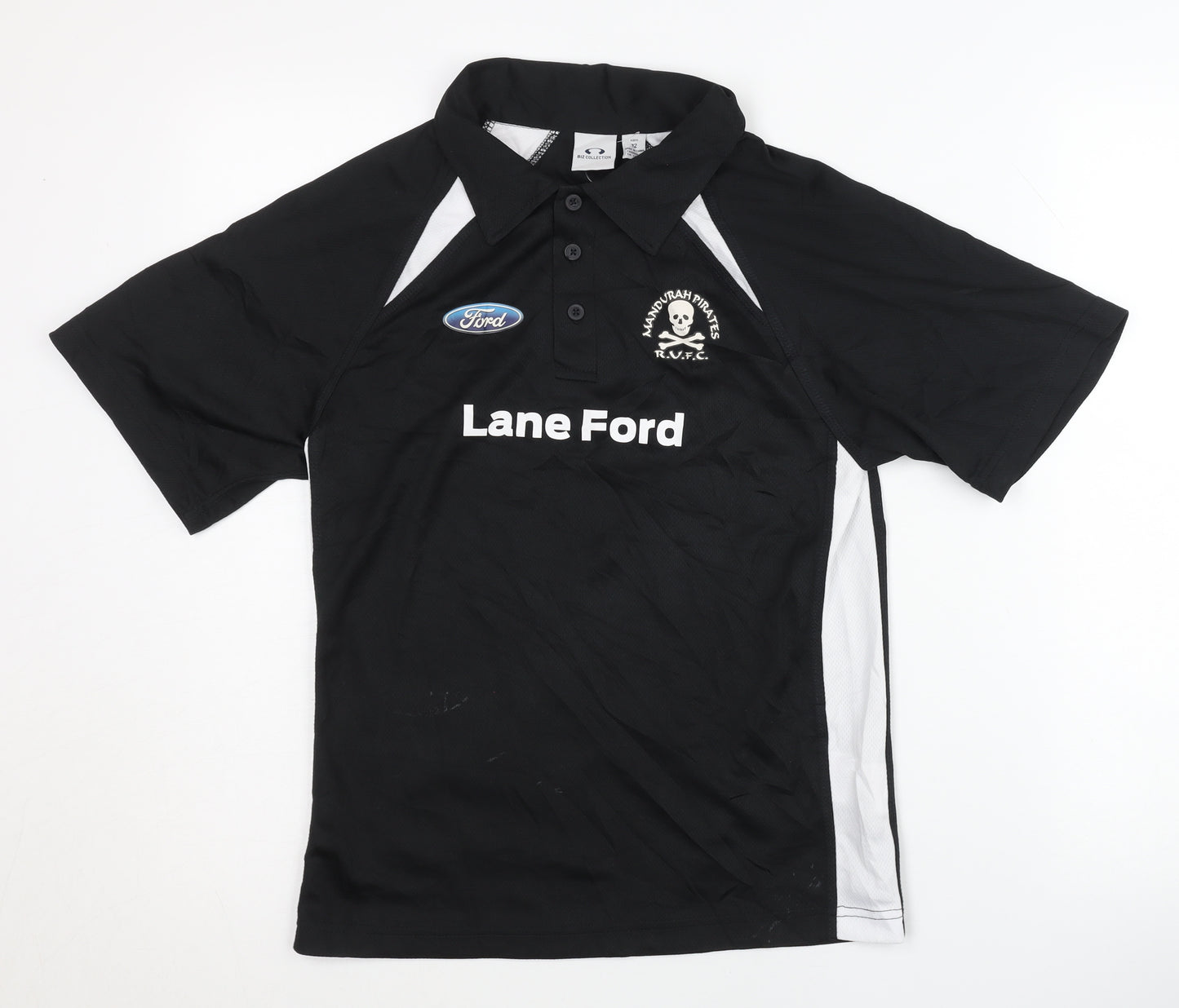 Biz Collection Unisex Kids Black Polo Shirt - Size 12 Years