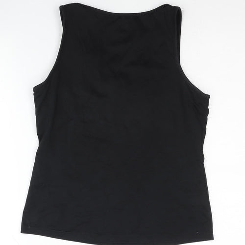 Crivit Women's Black Tank Top Size 10 V-Neck