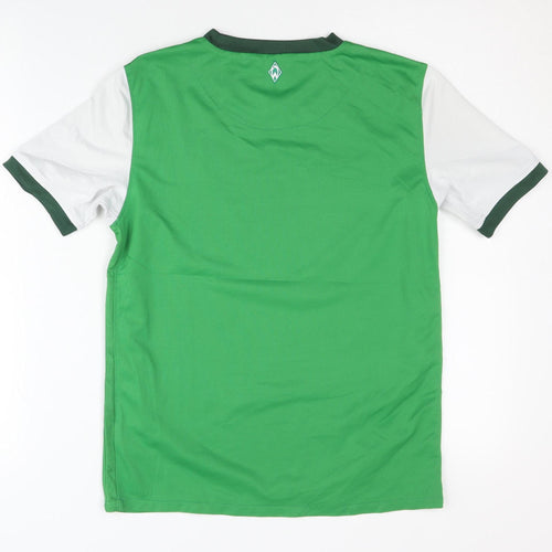 Nike Boys Green Football Jersey L Short Sleeve