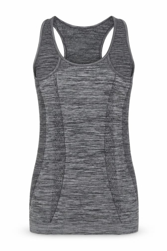 Front view of Active by Cubico Grey Women's Medium Tank Top