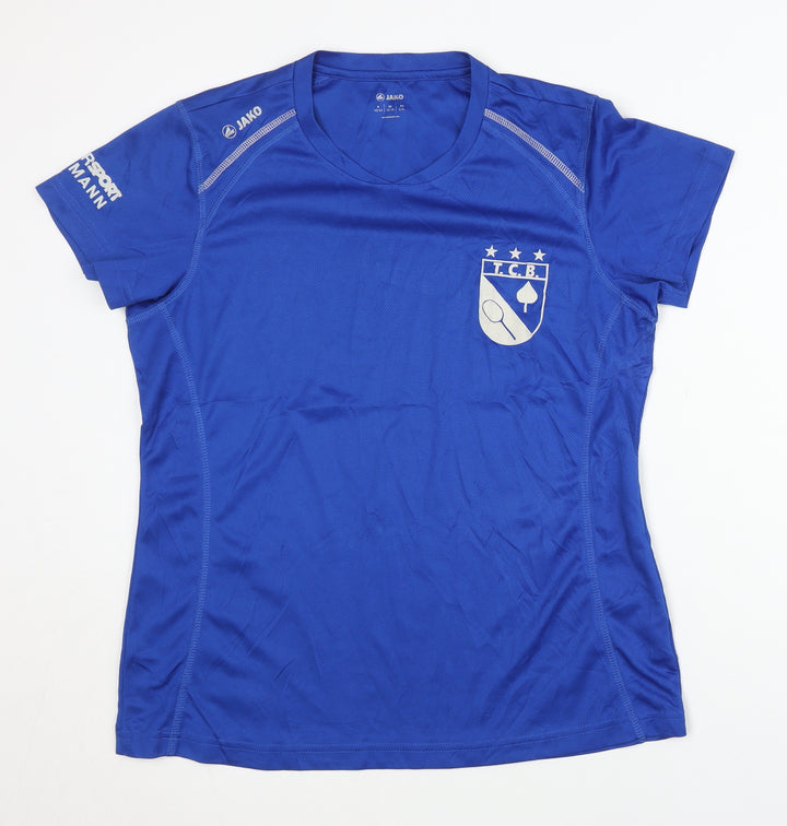 Jako Women’s Blue Tennis T-Shirt, Size 16, Polyester