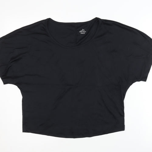 Active Touch Women's Black Crew Neck Top Size S