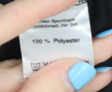 Active Touch Women's Black Crew Neck Top Size S