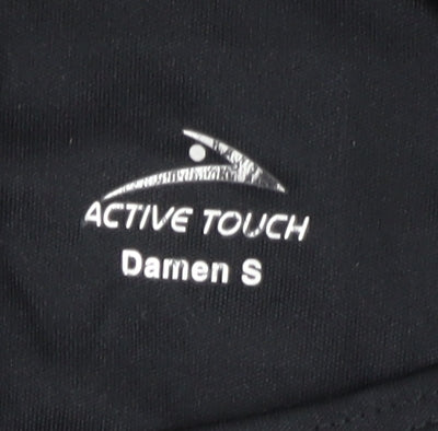 Active Touch Women's Black Crew Neck Top Size S