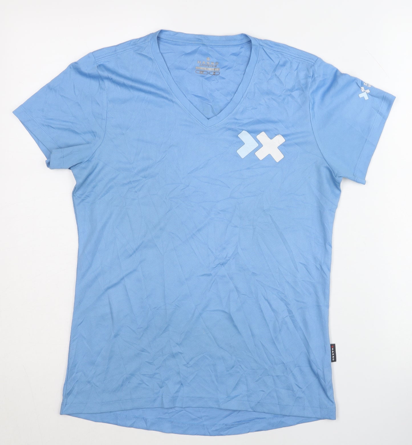 Hakro Blue Unisex Kids T-Shirt, Size M, Activewear Short Sleeve