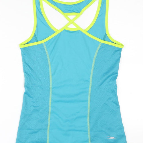 Crane Women's Blue Gym Racerback Tank, Size 10