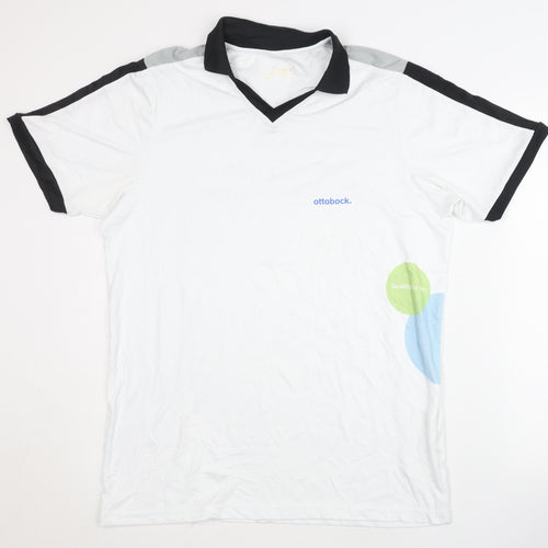 James & Nicholson Men's White T-Shirt Medium