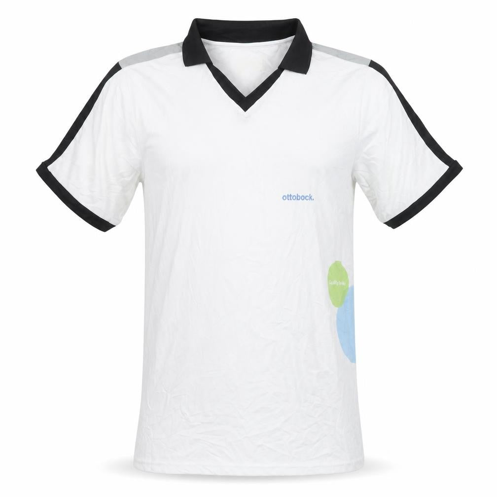 Front view of James & Nicholson Men's White T-Shirt Medium