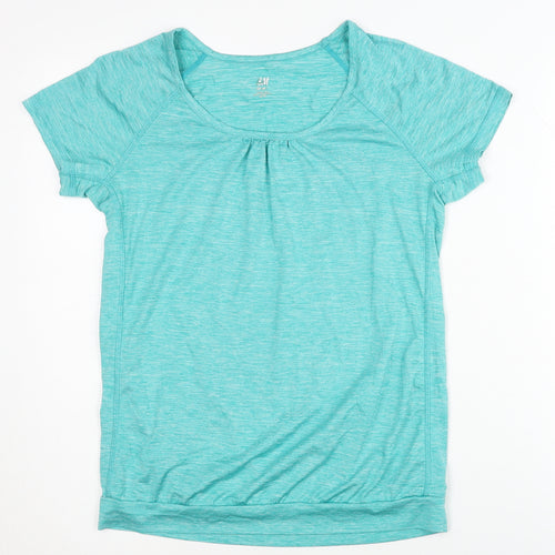 H&M Women's Green T-Shirt Short Sleeve