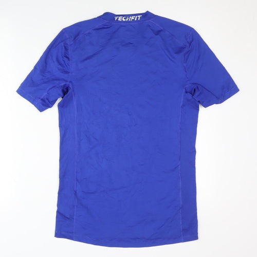 Adidas Boys Blue TechFit Gym T-Shirt 16 Years Athletic Fit