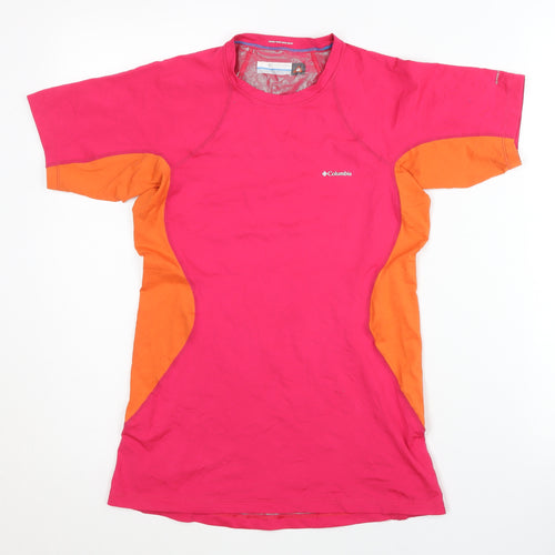Columbia Women's Pink/Orange Short Sleeve Top Size S