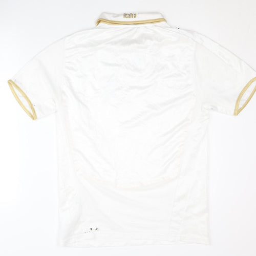 Puma Adults White Italy Away Shirt M Short Sleeves