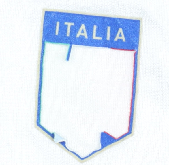 Puma Adults White Italy Away Shirt M Short Sleeves